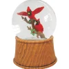 Clearance 5.5" Pair of Cardinals on Branch Christmas Snow Globe Snow Globes