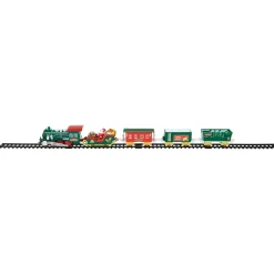 Best 30 Pc Battery Operated Lighted and Animated Classic Christmas Train Set with Music Trains