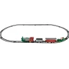 Clearance 16 Pc Silver and Red Battery Operated Lighted and Animated Christmas Holiday Train Set with Sound Trains