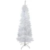 New 6' Pencil White Spruce Artificial Christmas Tree - Unlit Colorful