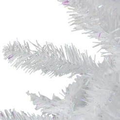 New 6' Pencil White Spruce Artificial Christmas Tree - Unlit Colorful