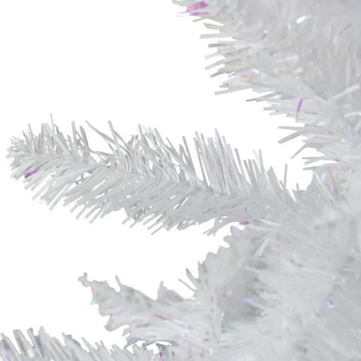 New 6' Pencil White Spruce Artificial Christmas Tree - Unlit Colorful