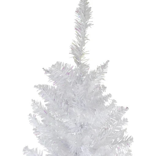 New 6' Pencil White Spruce Artificial Christmas Tree - Unlit Colorful