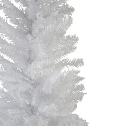 New 6' Pencil White Spruce Artificial Christmas Tree - Unlit Colorful