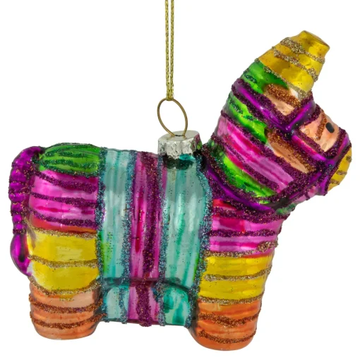 New 3.5" Pinata Horse Glass Christmas Ornament Animals