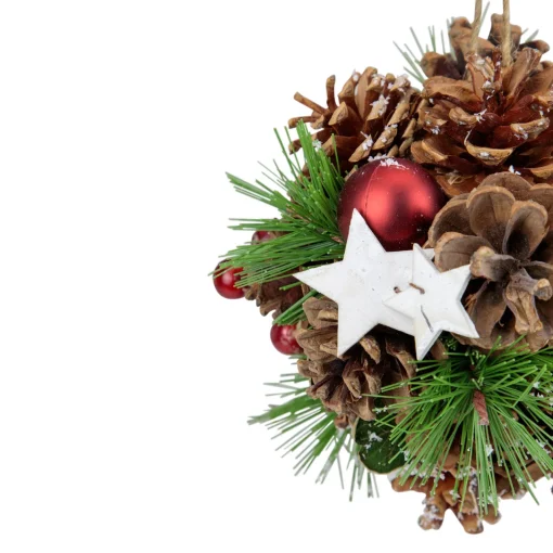 Discount 6" Pine Cones, Stars and Balls Hanging Christmas Ornament Garden & Floral