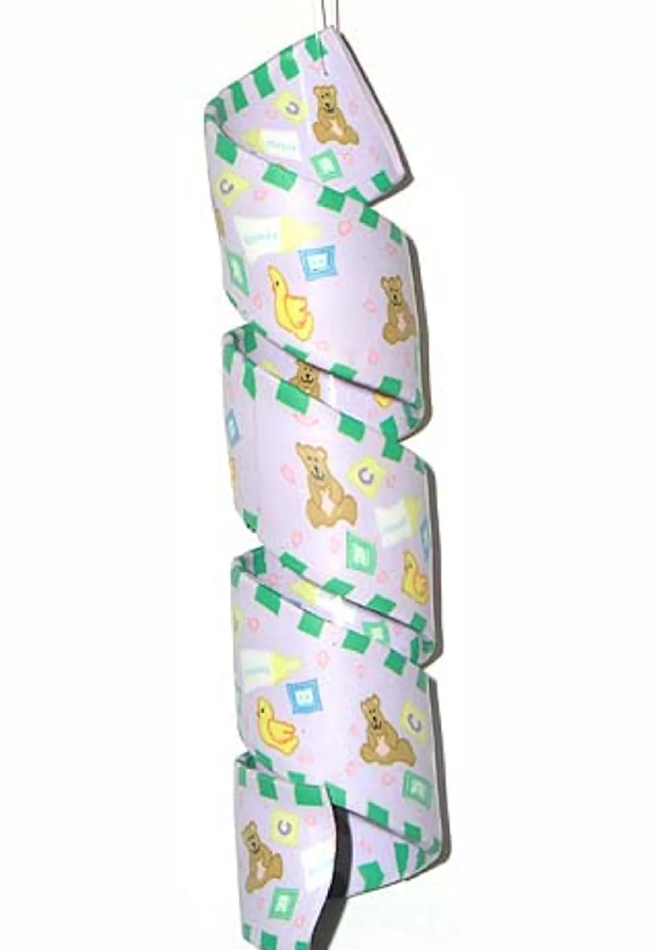 Discount 5" Pink and Green Twisted Spiral Christmas Ornament New Baby