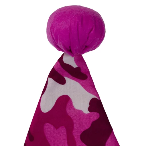 Online 16" Pink and White Camouflage Christmas Santa Unisex Adult Hat Costume Accessory - One Size Costumes