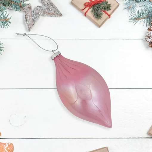 Outlet 5.5" Pink Finial Christmas Glass Ornament Finials|Pendants