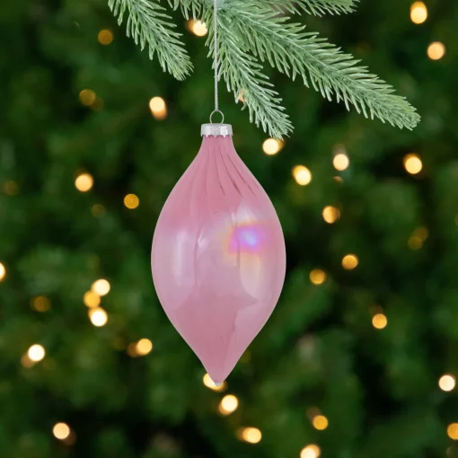 Outlet 5.5" Pink Finial Christmas Glass Ornament Finials|Pendants