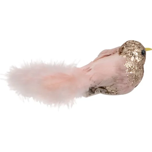 Online 4" Pink Sequin Clip On Bird Christmas Ornament Animals