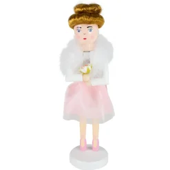 Sale 14" Pink Wooden Christmas Nutcracker Ballerina Nutcrackers