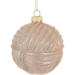 Clearance 3" Pink Woven Mercury Glass Ball Christmas Ornament Glass|Ball Ornaments