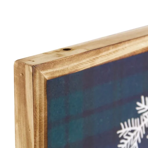 Best 15.75" Plaid 'Jingle Bells' Christmas Wall Sign Wall