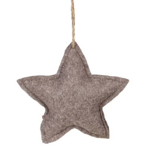 New 4.5" Plaid Star Shaped Plush Christmas Ornament Symbols