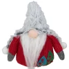 6" Plush Red and Gray Stuffed Christmas Gnome Gnomes