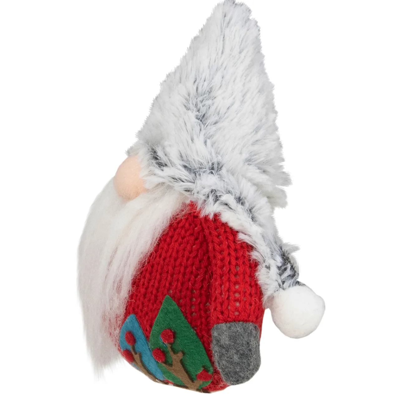 6" Plush Red and Gray Stuffed Christmas Gnome Gnomes