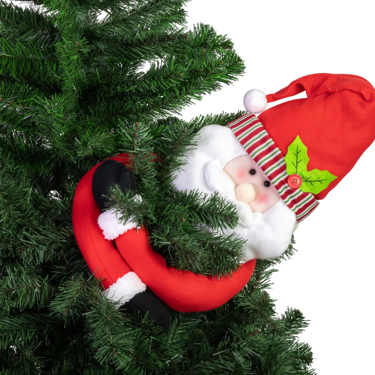 Best 27" Plush Santa Claus Christmas Tree Topper, Unlit Santa Claus