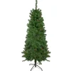 6' Pre-Lit Alberta Pine Slim Artificial Christmas Tree - Multi Lights Pre-Lit