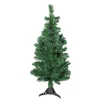 New 4' Pre-Lit Artificial Spiral Pine Christmas Tree - Multi Color Lights Fiber Optic