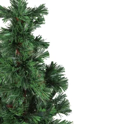 New 4' Pre-Lit Artificial Spiral Pine Christmas Tree - Multi Color Lights Fiber Optic