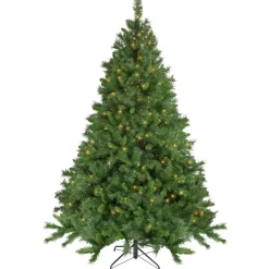 Discount 6.5' Pre-Lit Chatham Pine Artificial Christmas Tree, Clear Lights Pre-Lit