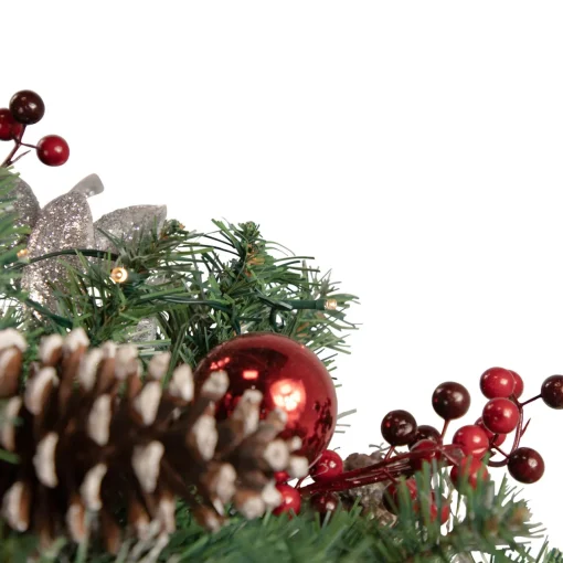 Discount 36" Pre-lit Decorated Artificial Pine Christmas Mailbox Swag Pre-Lit Swaga