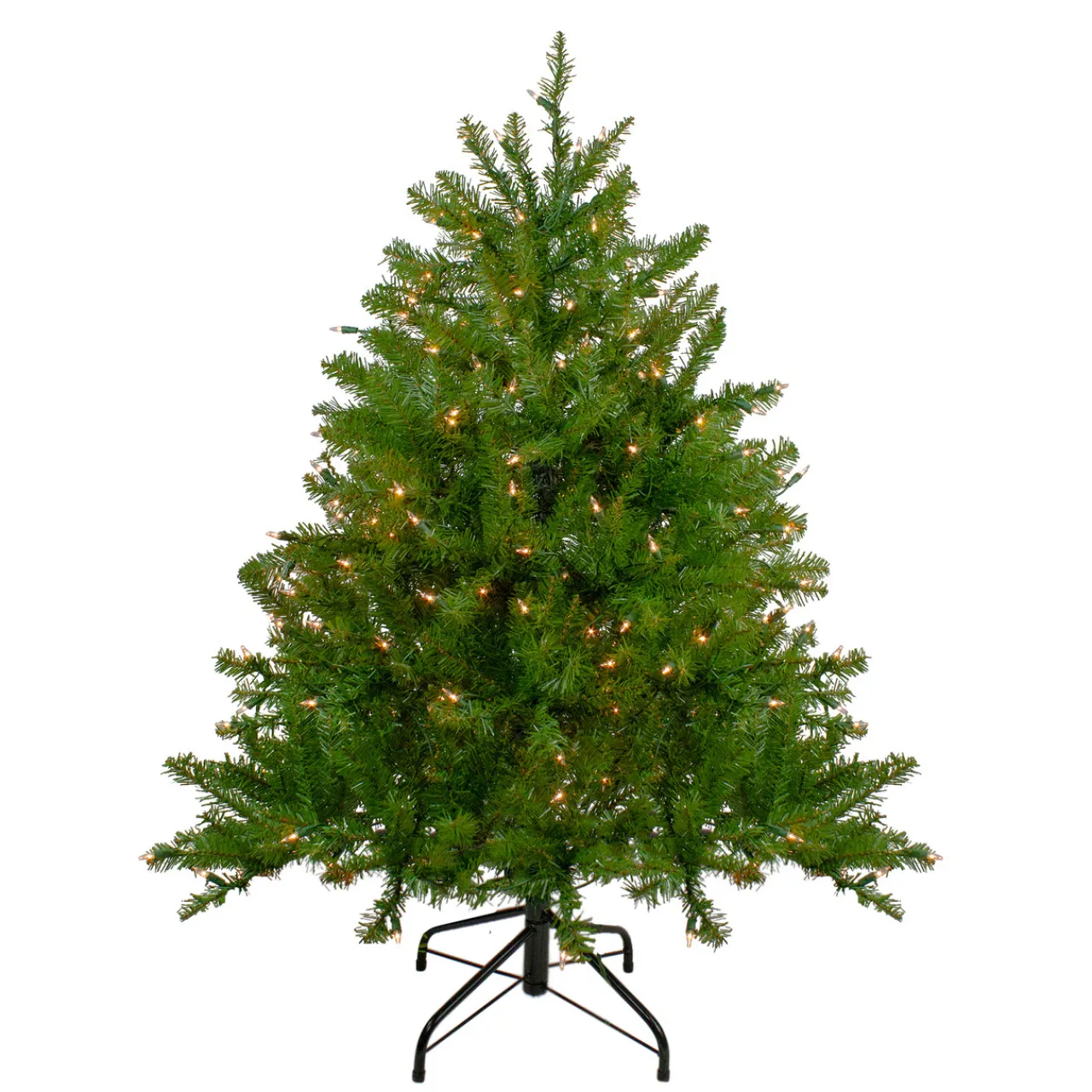 Sale 4' Pre-Lit Full Northern Pine Artificial Christmas Tree, Clear Lights Pre-Lit