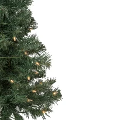 Best 3' Pre-Lit Green Medium Blackwater Fir Artificial Christmas Tree - Clear Lights Pre-Lit