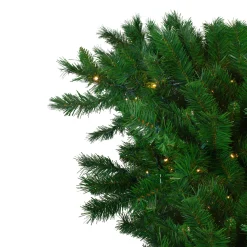 Discount 7' Pre-Lit Green Sugar Pine Upside Down Artificial Christmas Tree - Clear Lights Upside Down