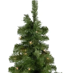 Clearance 7.5' Pre-Lit Hazelton Spruce Pencil Artificial Christmas Tree, Clear Lights Pre-Lit