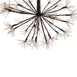 Outlet 12" Pre-Lit LED Brown Christmas Ball Decoration - Warm White Lights Fairys