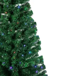 Discount 6' Pre-Lit LED Fiber Optic Color Changing Christmas Tree with Star Tree Topper Fiber Optic