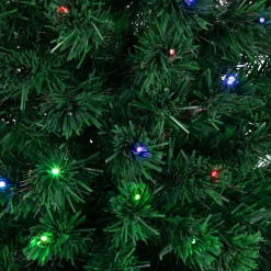 Discount 6' Pre-Lit LED Fiber Optic Color Changing Christmas Tree with Star Tree Topper Fiber Optic