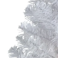 Hot 3' Pre-Lit LED Snow White Medium Artificial Christmas Tree - Clear Lights Colorful