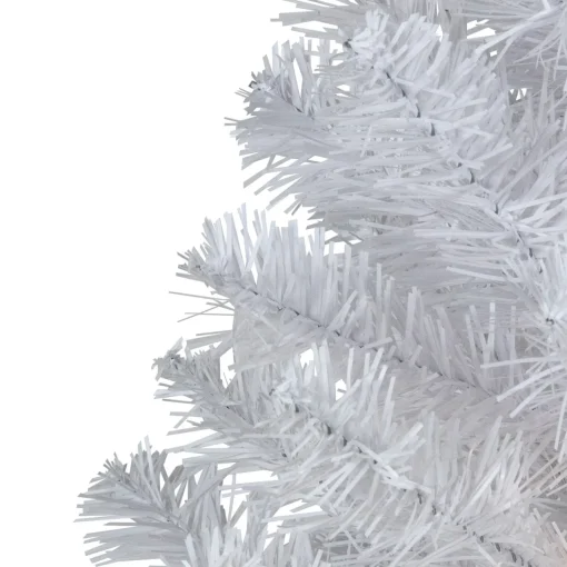 Hot 3' Pre-Lit LED Snow White Medium Artificial Christmas Tree - Clear Lights Colorful