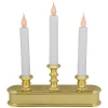 Discount 10" Pre-Lit LED White Lighted Candolier Christmas Candle Lamp Candle Lamps