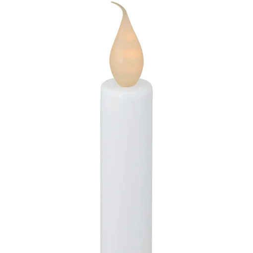 Discount 10" Pre-Lit LED White Lighted Candolier Christmas Candle Lamp Candle Lamps