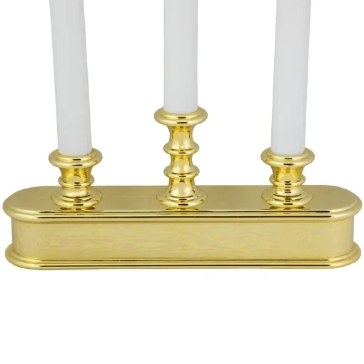 Discount 10" Pre-Lit LED White Lighted Candolier Christmas Candle Lamp Candle Lamps