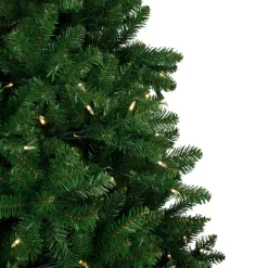 Clearance 7.5' Pre-Lit Manchester Pine Instant Connect Artificial Christmas Tree, Dual LED Lights Pre-Lit