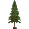 Outlet 7' Pre-Lit Medium Alpine Artificial Christmas Tree, Clear Lights Alpine
