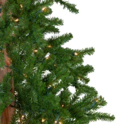 Outlet 7' Pre-Lit Medium Alpine Artificial Christmas Tree, Clear Lights Alpine