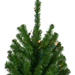 Outlet 7' Pre-Lit Medium Alpine Artificial Christmas Tree, Clear Lights Alpine