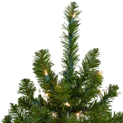 Best 5' Pre-Lit Medium Canadian Pine Artificial Christmas Tree, Clear Lights Pre-Lit