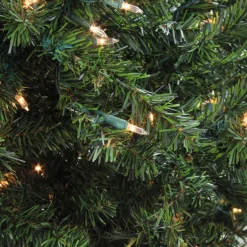 Best 5' Pre-Lit Medium Canadian Pine Artificial Christmas Tree, Clear Lights Pre-Lit