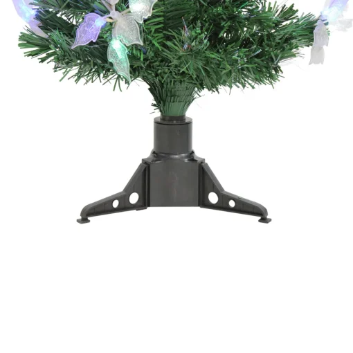 Outlet 3' Pre-Lit Medium Fiber Optic Floral Artificial Christmas Tree - Multi-Color Lights Fiber Optic