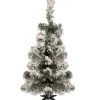 Sale 2' Pre-Lit Medium Flocked Bristol Pine Artificial Christmas Tree - Warm Clear LED Lights Pre-Lit