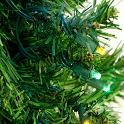 Hot 2' Pre-Lit Medium Mixed Classic Pine Artificial Christmas Tree - Multicolor LED Lights Pre-Lit