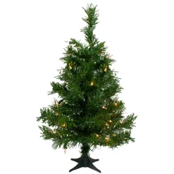 Hot 2' Pre-Lit Medium Royal Pine Artificial Christmas Tree - Clear Lights Pre-Lit