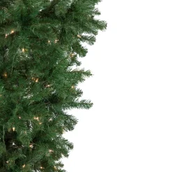 New 5.5' Pre-Lit Medium Upside Down Spruce Artificial Christmas Tree, Clear Lights Upside Down
